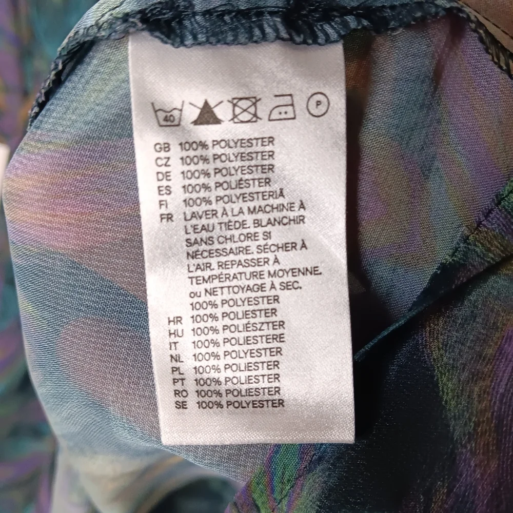 Island leaf print sheer H&M‎ coverup - like new